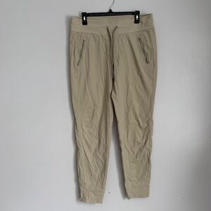 Athleta Trekkie North Jogger Pants Womens 12 Tall Beige Hiking Travel Stretch
